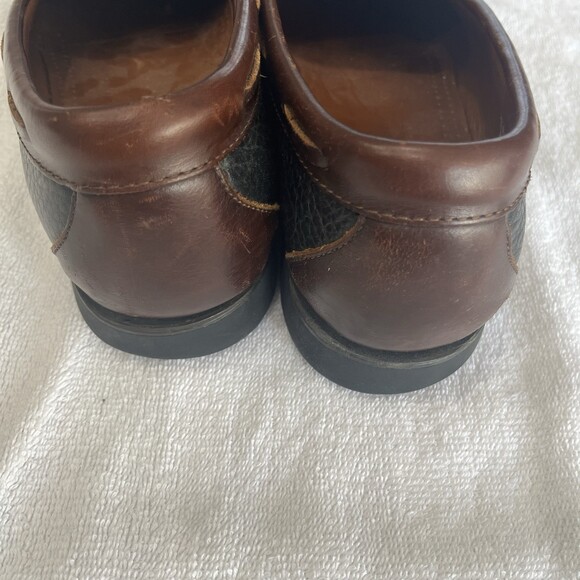 Allen Edmonds Nashua Tassel Loafer Black‎ Brown Pebbled Leather Kiltie 9.5D main image 6
